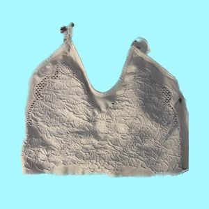 forever 21 white bralette